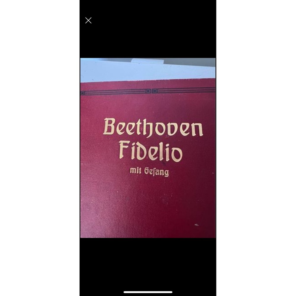 Beethoven Trios Violinftimme song book Vintage Rare Music Symphony